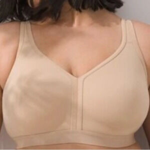 SOMA EMBRACEABLE Full Coverage Wireless Unlined Bra Size 42DDD color beige